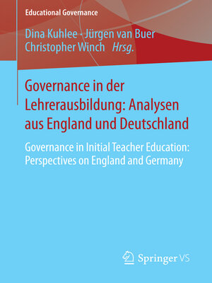 cover image of Governance in der Lehrerausbildung